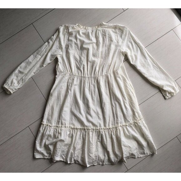 Frye and Co. Women’s Long Sleeve Shirt Dress Ivory L - Picture 9 of 9